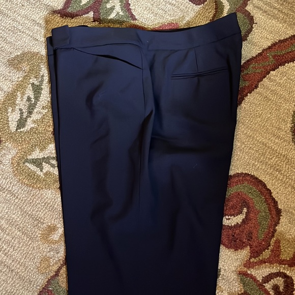 BROOKS BROTHERS Size 16 Black Wool Stretch Trouser No Pleat Wool Career Casual - Picture 6 of 13